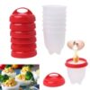 Silicone Egglettes Egg Cooker Hard Boiled Eggs without the Shell