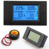 100A 220V AC 4 in 1 Voltmeter Power Meter Ammeter Multimeter LCD Panel - MegaEshop.PK