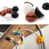 Dual Double Cable Clips Cable Organizer Charging Mouse Earphone Cord Holder (CC929)