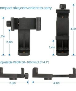 Smartphone Clamp Holder Phone Mount Adapter Phone Clip for Tripod Selfie Stick with Detachable Clamp 360? - MegaEshop.PK