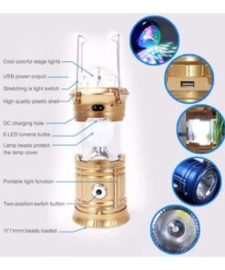 3 in 1 rechargeable outdoor camping Flashlight Lantern lamp & Disco - MegaEshop.PK