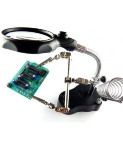 Helping Hand Magnifier LED Light With Soldering Stand For Repair Power Tools Accessory - MegaEshop.PK
