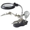 Helping Hand Magnifier LED Light With Soldering Stand For Repair Power Tools Accessory