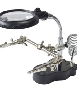 Helping Hand Magnifier LED Light With Soldering Stand For Repair Power Tools Accessory