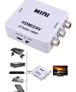 1080p Standard HDMI Interface Mini HD Video Converter HD To AV/CVSB Video NTSC - MegaEshop.PK