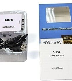 HDMI To RCA AV/CVBS Adapter HD 1080P Mini HDMI2AV Video Converter - MegaEshop.PK