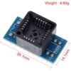 PLCC20 to DIP20 Program IC Test Socket Universal Power Adapter Converter Module - MegaEshop.PK