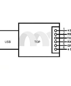 CP2102 6Pin Module USB 2.0 To TTL Module Serial Converter - MegaEshop.PK
