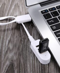 Mini 3 Port USB HUB Extension Charging Cable with Data Sync Adapter Connector - MegaEshop.PK
