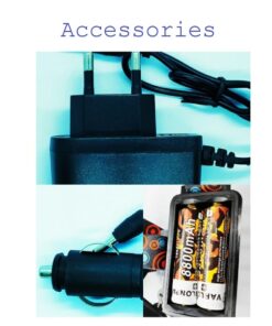 Head Light, Rotary Zoom, Waterproof Accessories