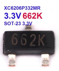 XC6206P332MR 662K 3.3V/0.5A SOT23-3 SMD