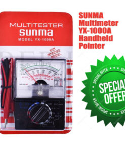 Alternative view of POCKET ANALOGUE MULTIMETER, YX 1000A AC DC VOLTAGE CURRENT RESISTANCE TEST CONTINUITY