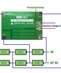 3S 40A BMS Lithium Li-ion Battery Charger Protection Balanced Version 3S 40A BMS Lithium Li-ion Battery Charger Protection Balanced Version - MegaEshop.PK