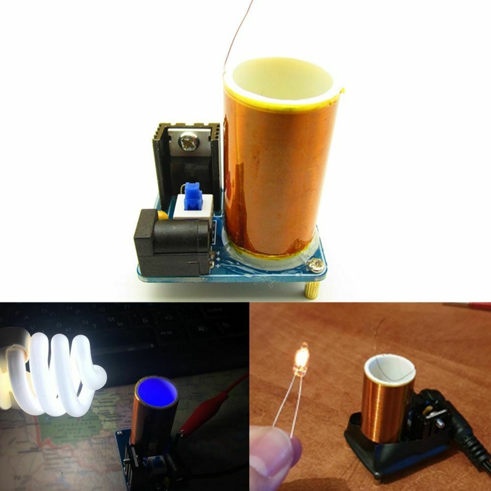 thumbnail image 2 of BD243 Mini Tesla Coil Module DIY Kit – Wireless Transmission, 9-12V Electronics Project 2 of 5