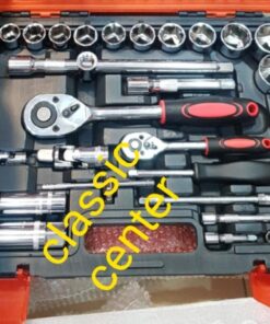 Alternative view of 61pcs Socket Wrench Set Ratchet Spanner Tools Set Ratchet Box Socket Set 61pcs 1/2" Dr Socket Wrench