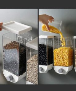 1500 Ml Grain Storage Box Wall-mounted Tank home Rice Container Oatmeal Dispenser - MegaEshop.PK