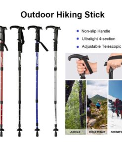 Walking Stick with Palm Grip Adjustable Height Left Right handle Cane New for mountain tracking hiking adventur