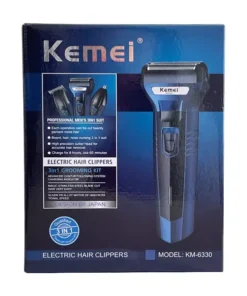 Kemei 3-in-1 Hair Trimmer Beard, Hair & Nose Grooming Kit