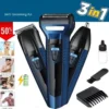 Kemei 3-in-1 Hair Trimmer Beard, Hair & Nose Grooming Kit - MegaEshop.PK