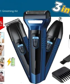 Kemei 3-in-1 Hair Trimmer Beard, Hair & Nose Grooming Kit