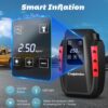 Digital Tyre Inflator Pump 12V DC 150PSI Portable Air Compressor for Car Tyre - MegaEshop.PK