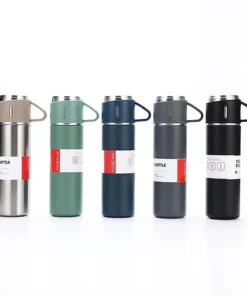 500ml Vacuum Flask Set – Stainless Steel Insulated - MegaEshop.PK