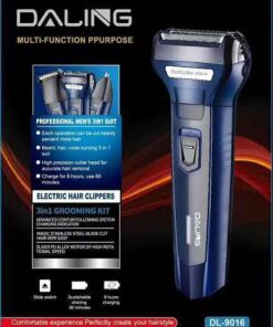 DALING 3 in 1 DL-9016 Professional Rechargeable Hair Trimmer - MegaEshop.PK