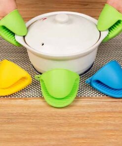Pair of Silicone Hot Pot Holder Cooking Finger Protector - MegaEshop.PK
