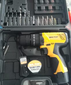 Alternative view of BNKTOP Rechargeable Double battery 14.4v Variable Electric Drill Machine