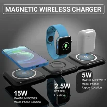 3 in 1 wireless charging 15w