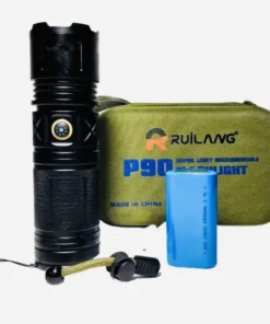 P90 flashlight Rechargeable Flashlight Laser LED 