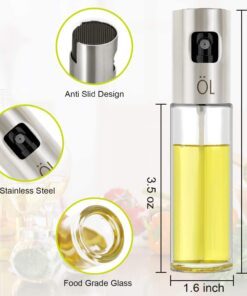 100ML/3.5Oz Professional Food-Grade Glass Oil Spray Bottle
