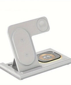 Alternative view of A80 4 in 1 magnetic & night light foldable wireless charging station