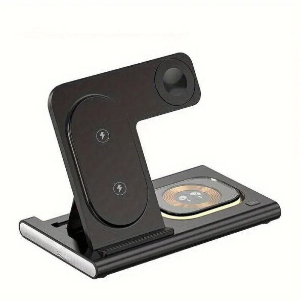 A80 4 in 1 magnetic & night light foldable wireless charging station