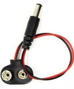 9v Battery Snap Connector + DC Jack(Battery Connector Cap)
