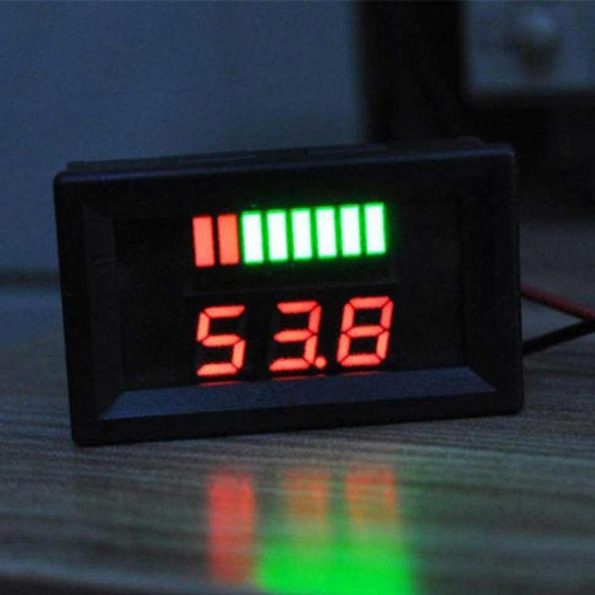 12V-72V Car Battery Charge Level Indicator