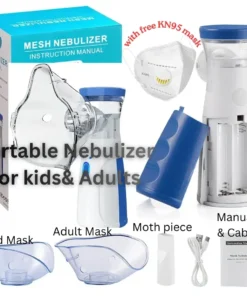 Mega Shop Mesh Rechargeable Nebulizer Machine for Kids & Adults Type-C