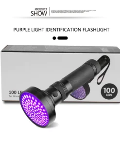 UV Flashlight Black light UV Lights 100LED Blacklight Pet Urine Detector For DogCat Urine,Dry Stains,Bed Bug in Pakistan