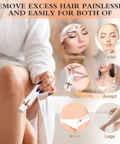 Women 4 in 1 Trimmer Pubic Hair Face Eyebrows Shavers Rechargeable