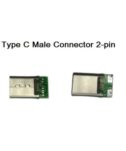 Type C Male Connector 2-pin