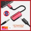 Lightning to 3.5mm Audio & Charging Adapter for iPhone 2 in 1 Headphone Jack Splitter