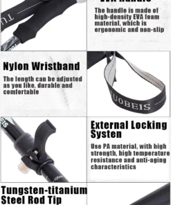 Folding Hiking Stick Anti-Shock Folding Hiking Stick Anti-Shock - MegaEshop.PK