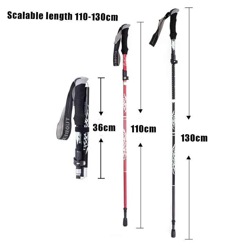Folding Hiking Stick Anti-Shock Folding Hiking Stick & Trekking Pole
